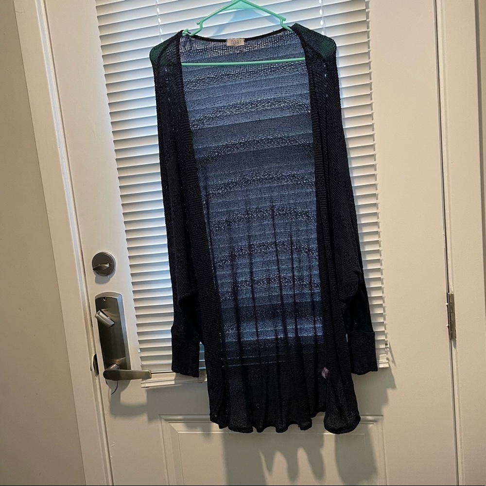 Navy cardigan